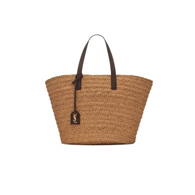 YSL PANIER MEDIUM BAG IN RAFFIA 693242GQTHJ7062 (30*27*20cm)